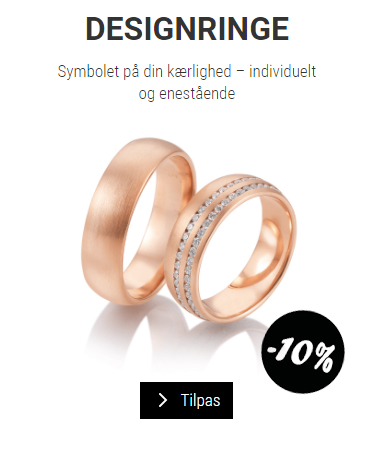 Bästa vigselringdesigner - se den här på Guldsmykket.dk